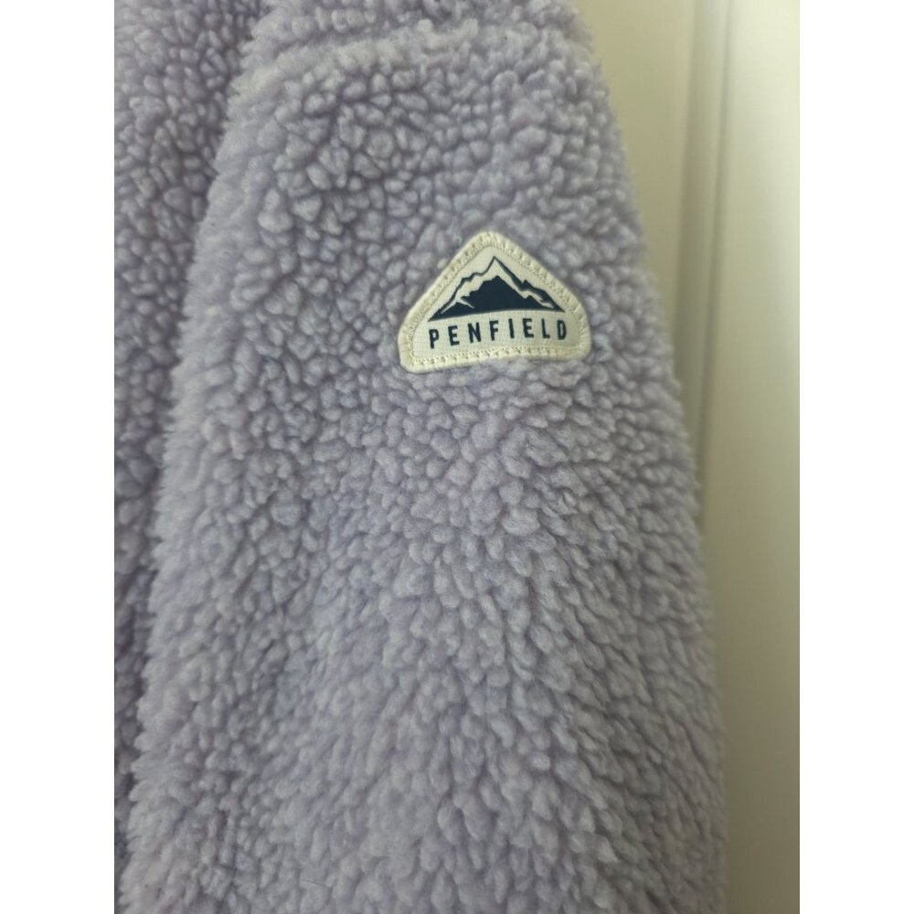 Vtg PENFIELD Haight Lavender Sherpa Fleece Full Zip Oversized Jacket Women's S - Picture 6 of 9